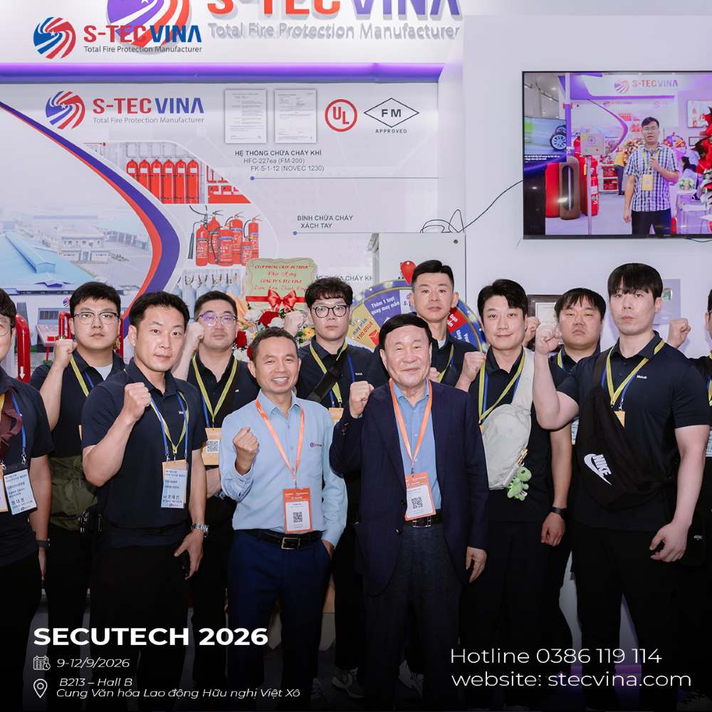 Không khí gian hàng B213 S-TEC VINA SECUTECH VIETNAM 2026
