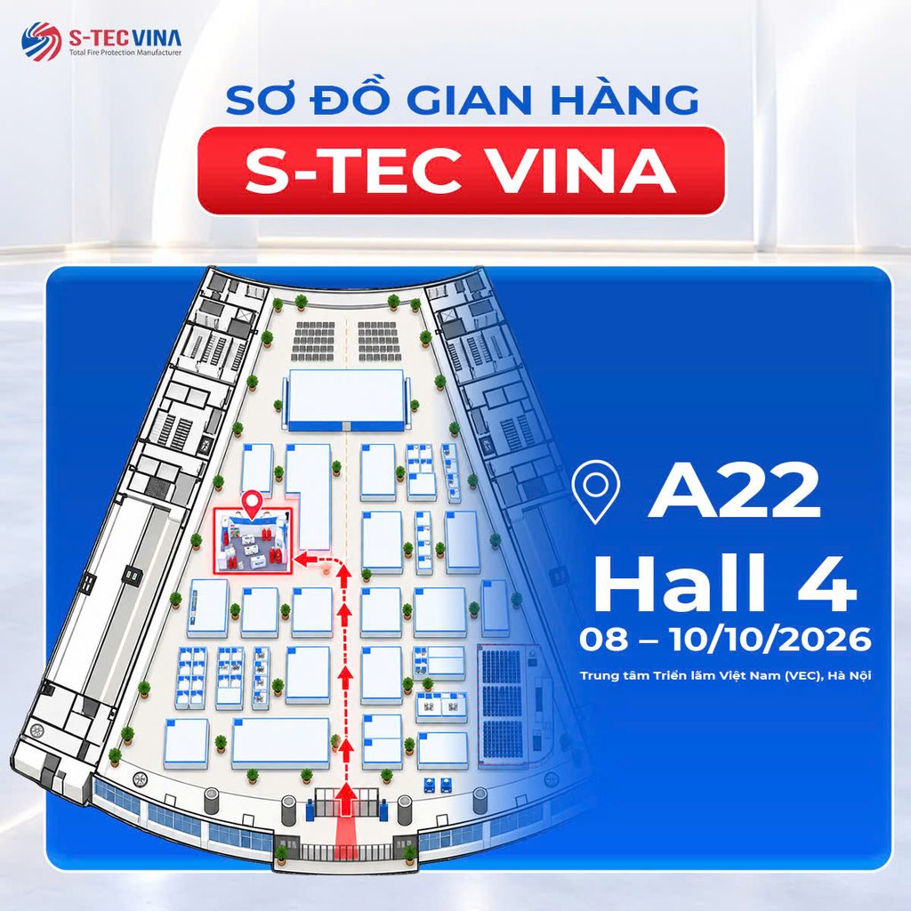 Sơ đồ gian hàng S-tec Vina tại sự kiện VRT&CON’ 2026